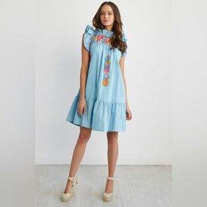 NWT Mi Golondrina OLIVIA SHORT DRESS
Olivia Turquesa Sol Arroyo